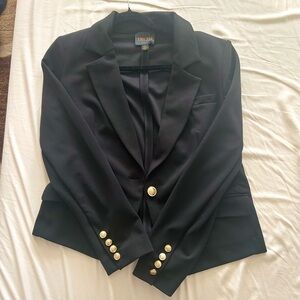 Truth by Republic suit blazer (size 6) with gold buttons, pockets, shoulder pads